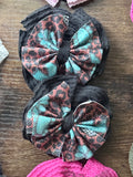 Shredded black cheetah piggies