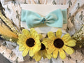 Turquoise simple head wrap with center stone
