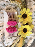 Two tone pink head wrap